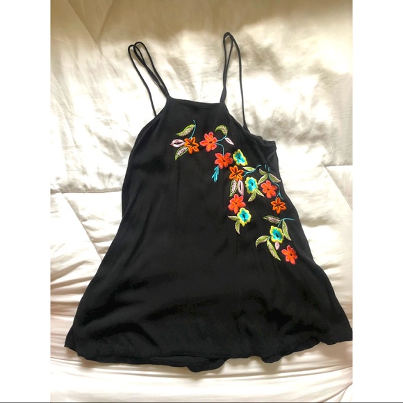 Free People Flower Fields Shift Dress - Black - Picture 5 of 7